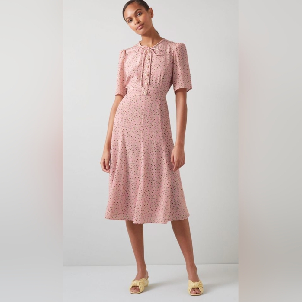 NWT LK Bennett Silk Daisy Dress size US 6